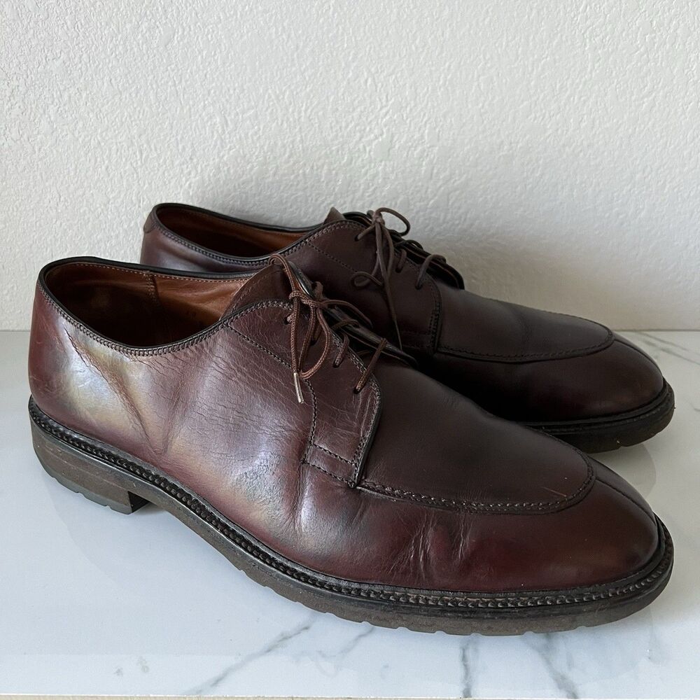 Alden Mocc Toe Blucher Brown Aniline Pull-Up 7118S Size 13